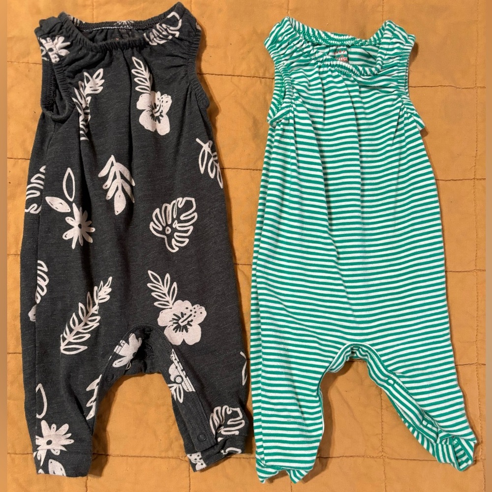 Set of 2 Cat & Jack Rompers